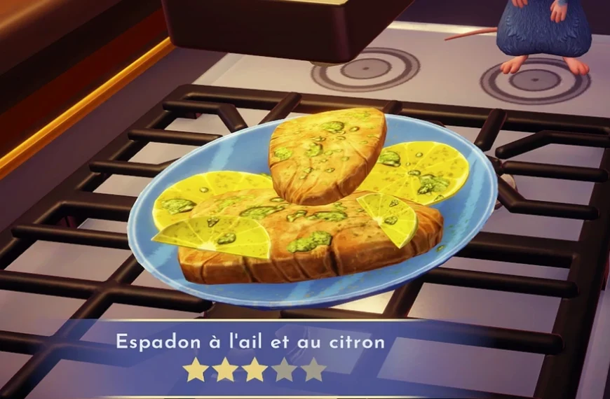 Espadon à l'ail et au citron Dreamlight Valley : comment préparer cette recette 3 étoiles ?