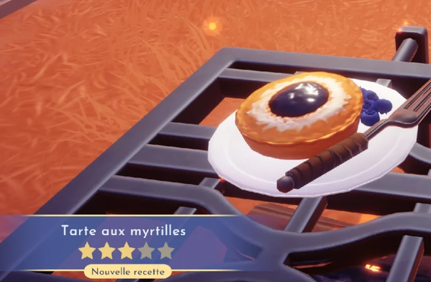 Tarte aux myrtilles Dreamlight Valley : comment préparer cette recette 3 étoiles ?
