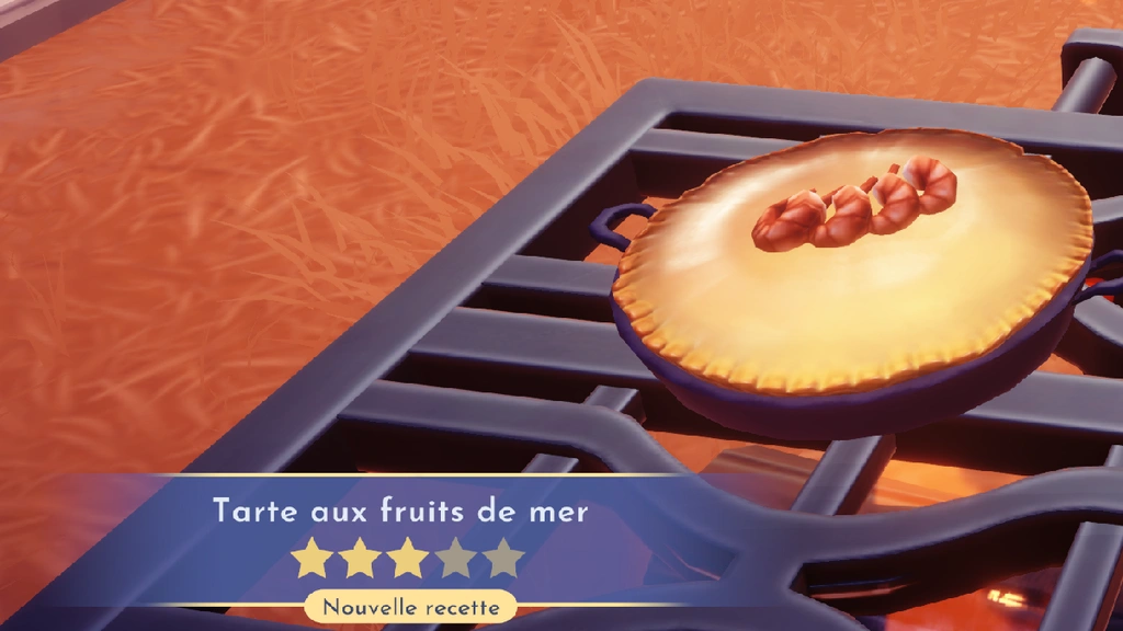 Tarte aux fruits de mer Dreamlight Valley : comment préparer cette recette 3 étoiles ?