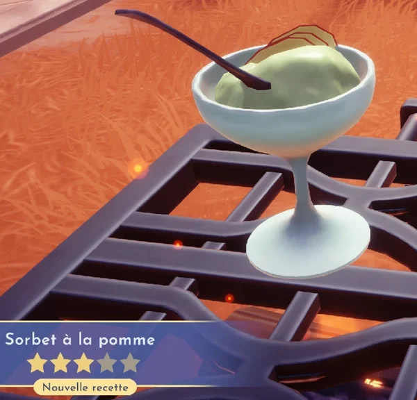 Sorbet à la pomme Dreamlight Valley : comment préparer cette recette 3 étoiles ?