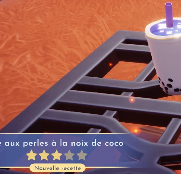 Thé aux perles à la noix de coco Dreamlight Valley : comment préparer cette recette 3 étoiles ?