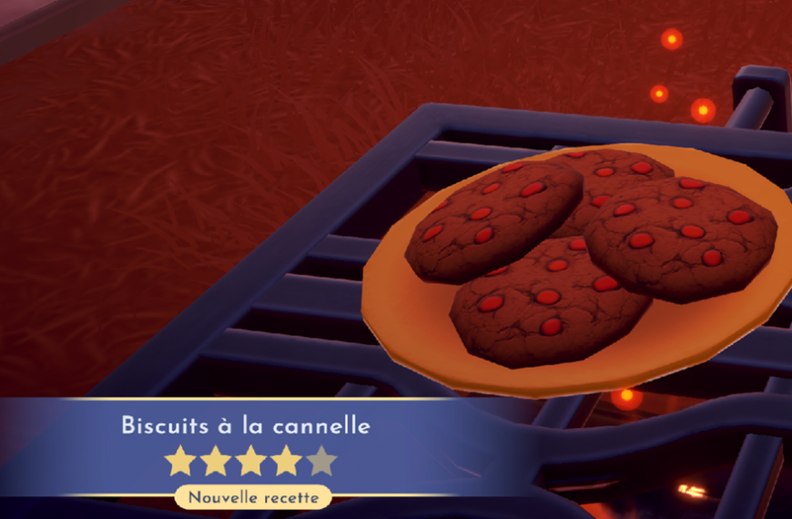 Biscuits à la cannelle Dreamlight Valley : comment préparer cette recette 4 étoiles ?