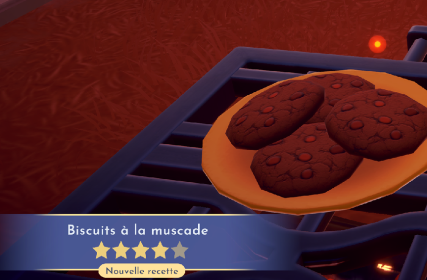 Biscuits à la muscade Dreamlight Valley : comment préparer cette recette 4 étoiles ?