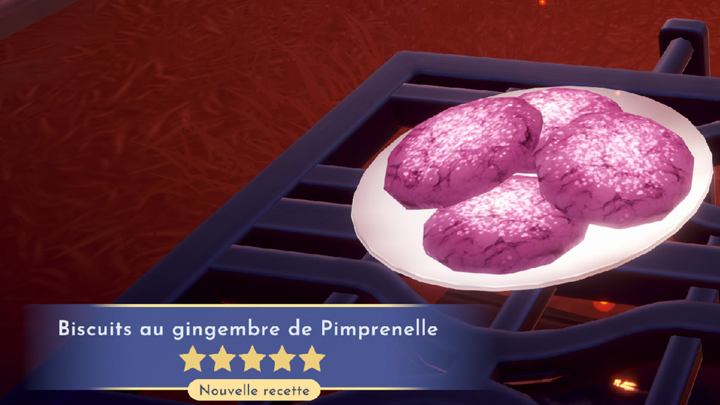 Biscuits au gingembre de Pimprenelle Dreamlight Valley : comment préparer cette recette 5 étoiles ?