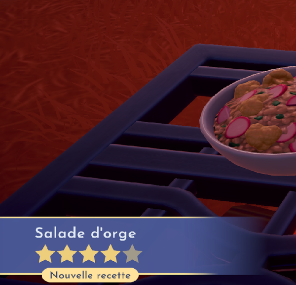 Salade d'orge Dreamlight Valley : comment préparer cette recette 4 étoiles ?