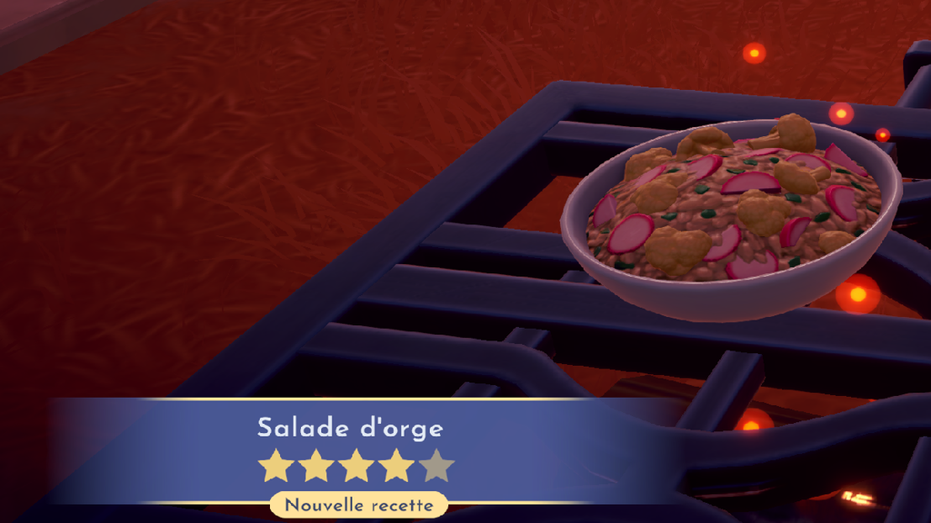 Salade d'orge Dreamlight Valley : comment préparer cette recette 4 étoiles ?