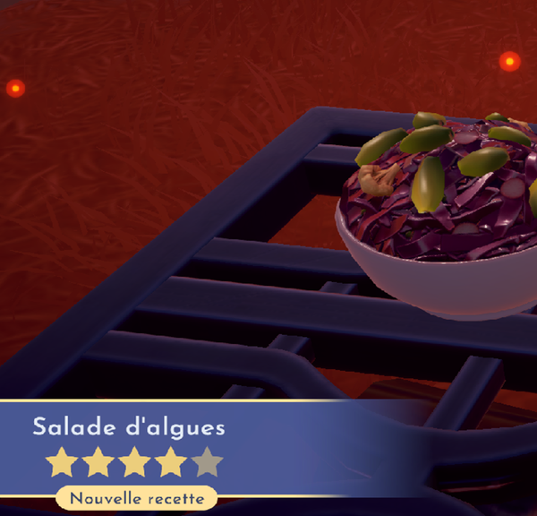 Salade d'algues Dreamlight Valley : comment préparer cette recette 4 étoiles ?