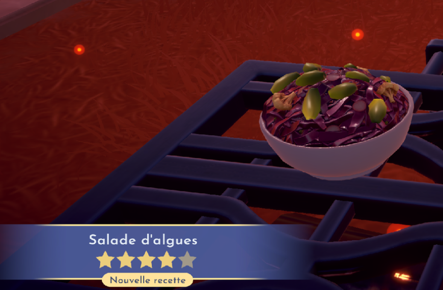 Salade d'algues Dreamlight Valley : comment préparer cette recette 4 étoiles ?