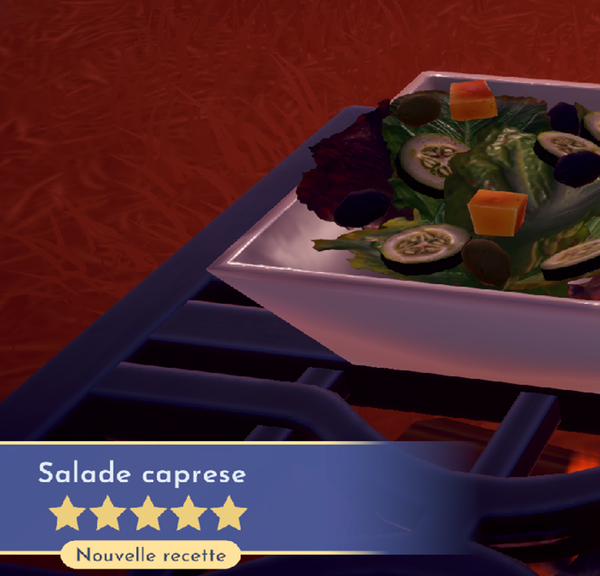 Salade caprese Dreamlight Valley : comment préparer cette recette 5 étoiles ?