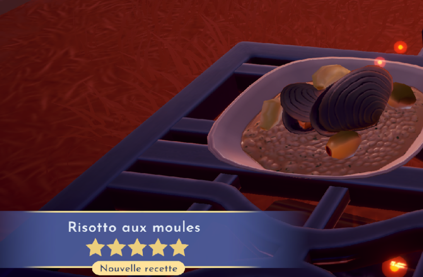 Risotto aux moules Dreamlight Valley : comment préparer cette recette 5 étoiles ?