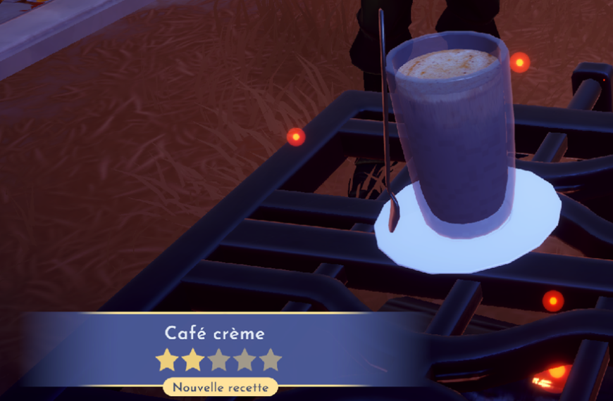 Café crème Dreamlight Valley : comment préparer cette recette 2 étoiles ?