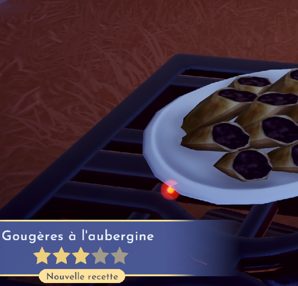 Gougères à l'aubergine Dreamlight Valley : comment préparer cette recette 3 étoiles ?