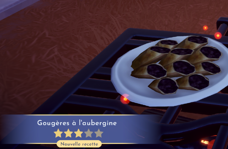 Gougères à l'aubergine Dreamlight Valley : comment préparer cette recette 3 étoiles ?