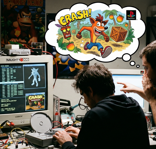 Comment deux développeurs ont dû pirater la PlayStation 1 pour créer Crash Bandicoot
