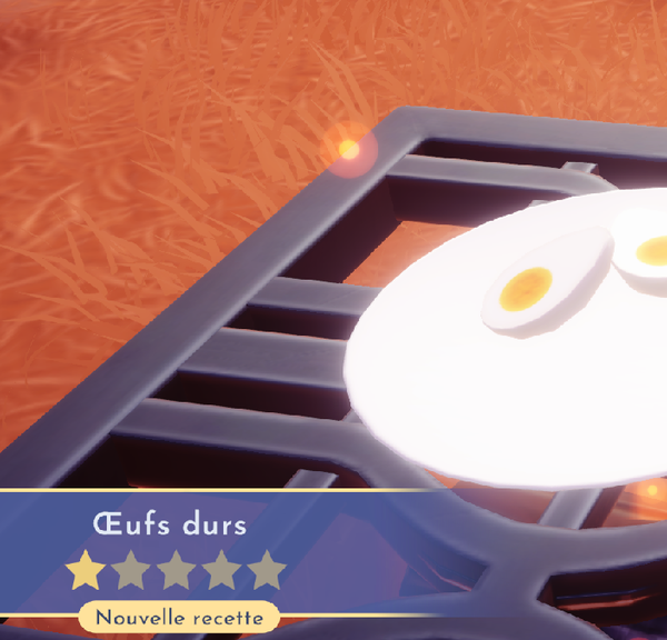 Oeufs durs Disney Dreamlight Valley : comment préparer cette recette 1 étoile ?