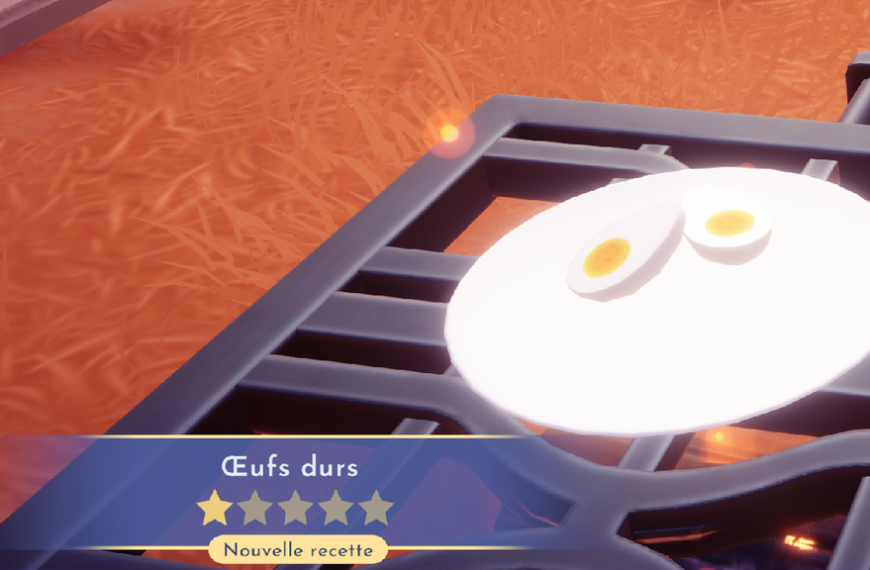 Oeufs durs Disney Dreamlight Valley : comment préparer cette recette 1 étoile ?