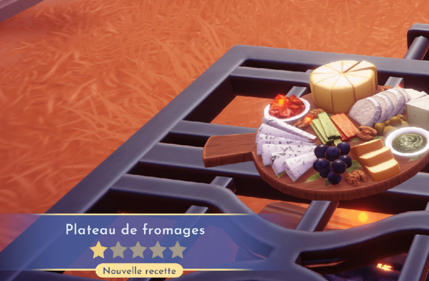 Plateau de fromage Disney Dreamlight Valley : comment préparer cette recette 1 étoile ?