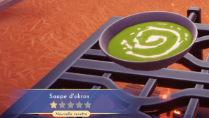 Soupe d'okras Disney Dreamlight Valley : comment préparer cette recette 1 étoile ?