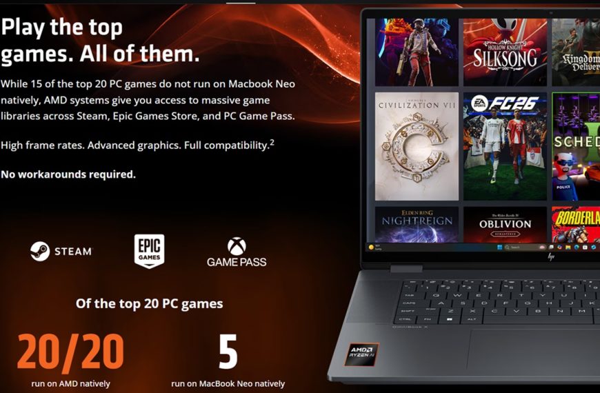 AMD déclare la guerre à Apple et humilie le MacBook Neo