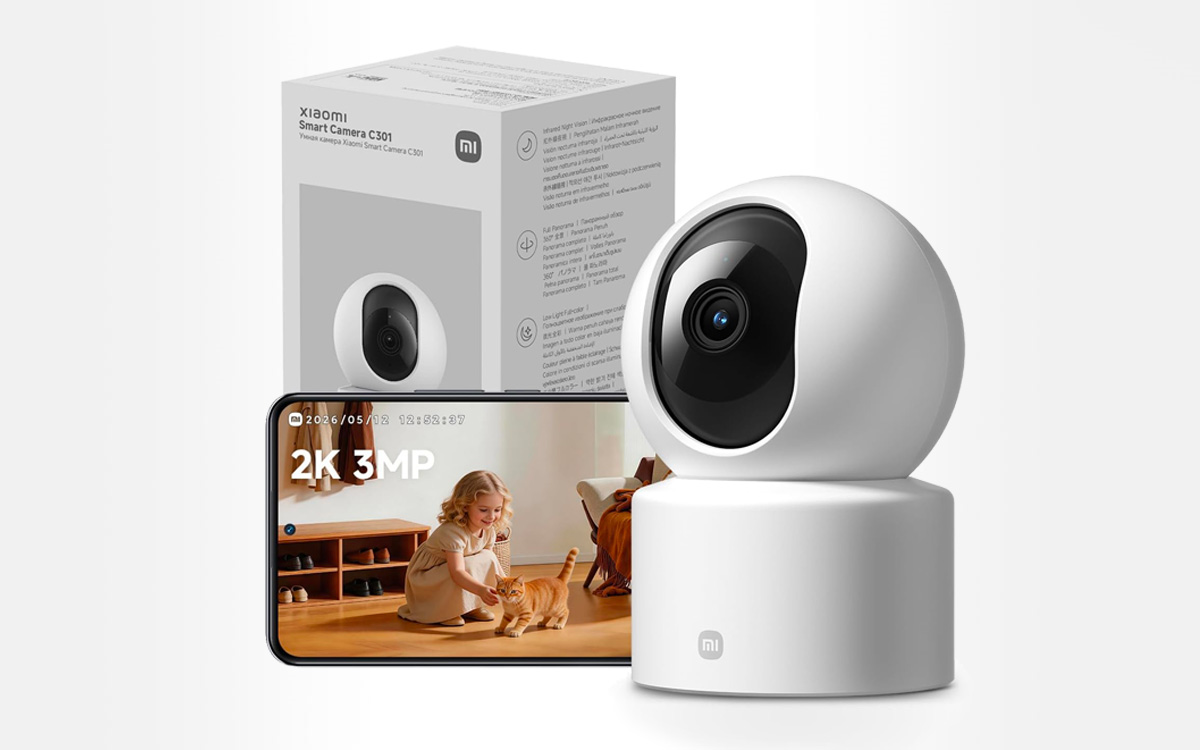 La caméra de surveillance Mi 360° Home Security Camera 2K est à petit prix pour quelques heures encore !