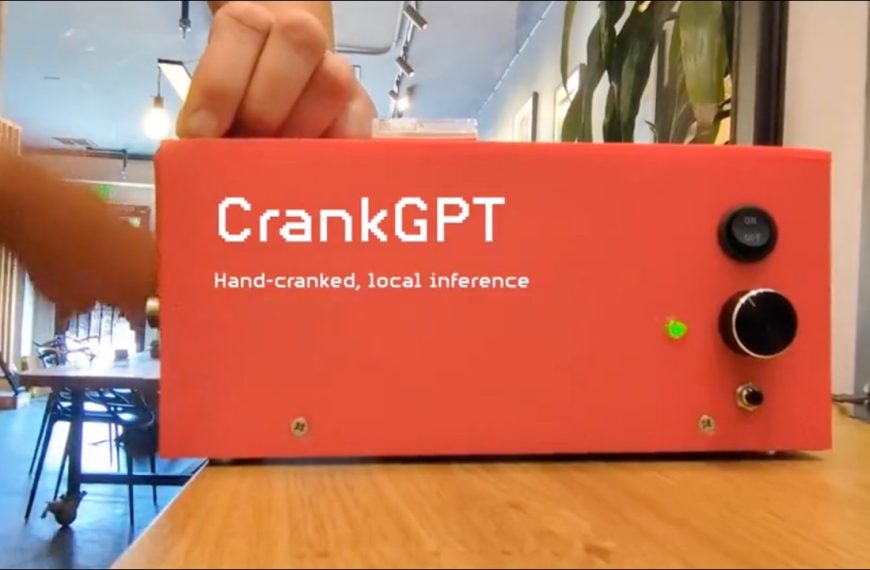 CrankGPT : l'IA à manivelle qui se mérite à la force des bras