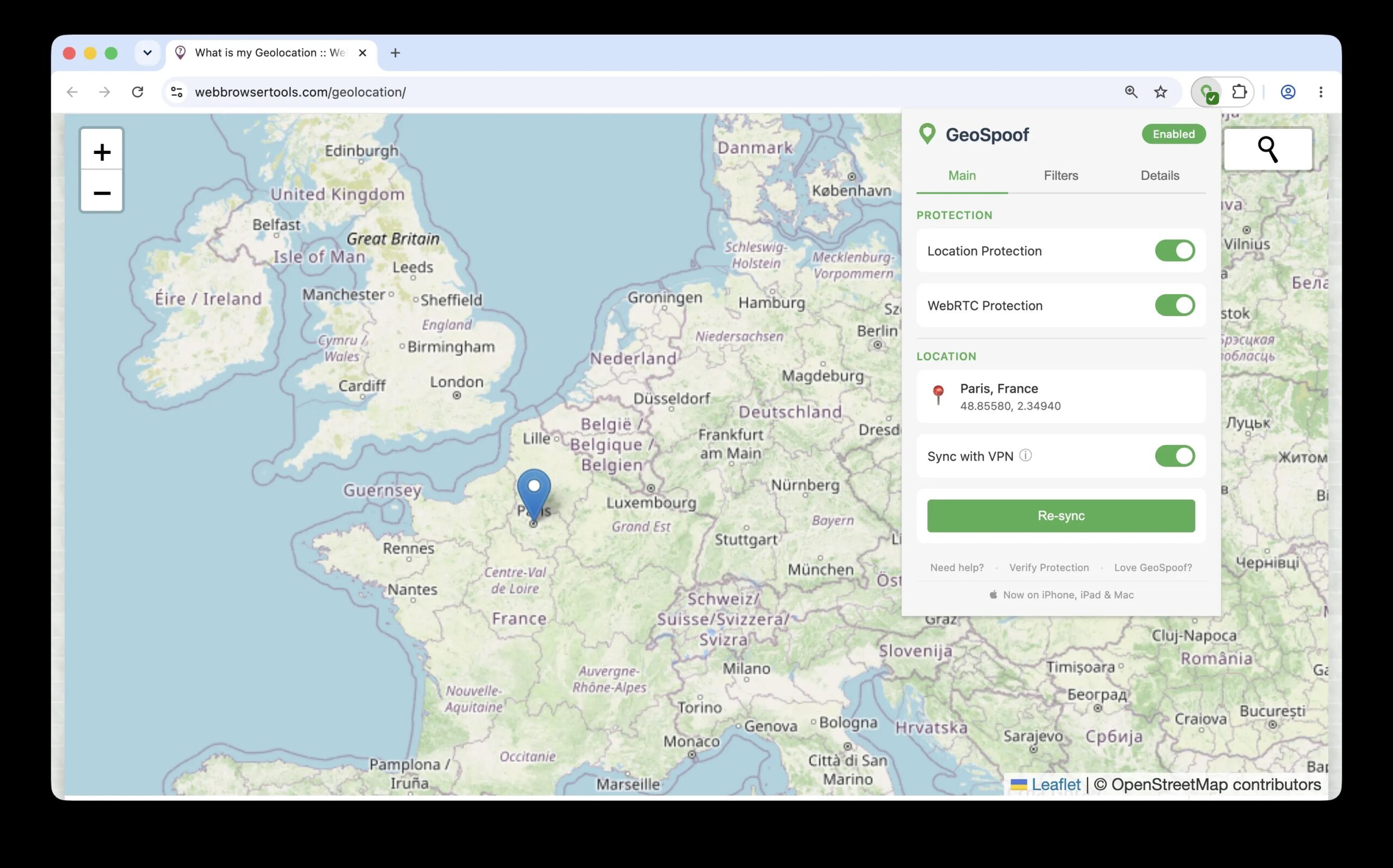 GeoSpoof – Le VPN cache votre IP mais le navigateur vous trahit