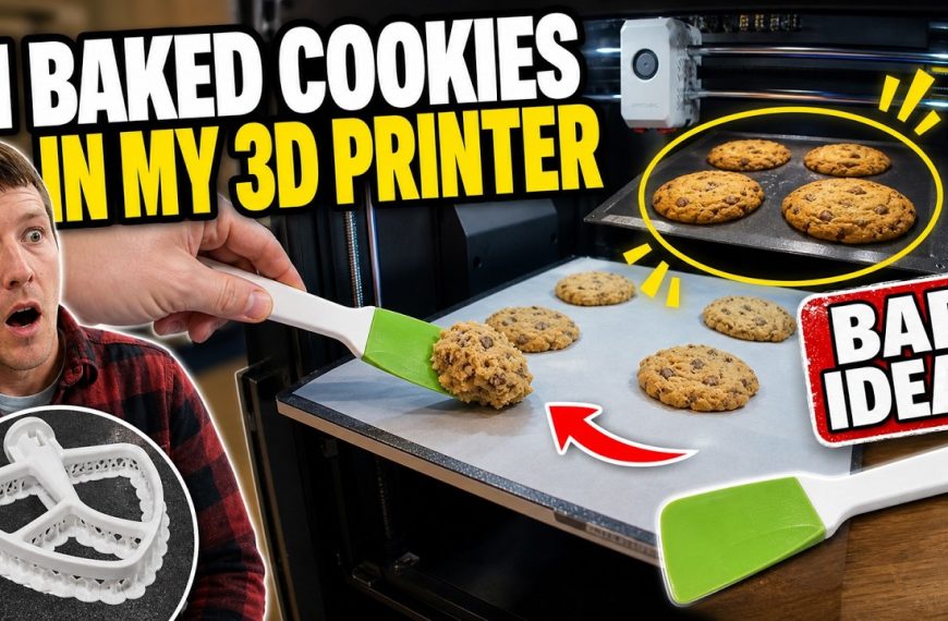 Il cuit des cookies avec son imprimante 3D