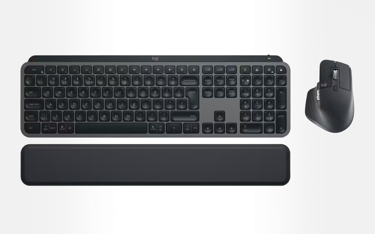 Logitech MX Keys S Combo : le pack complet avec un clavier rétroéclairé, une souris et un repose-poignets passe à petit prix !