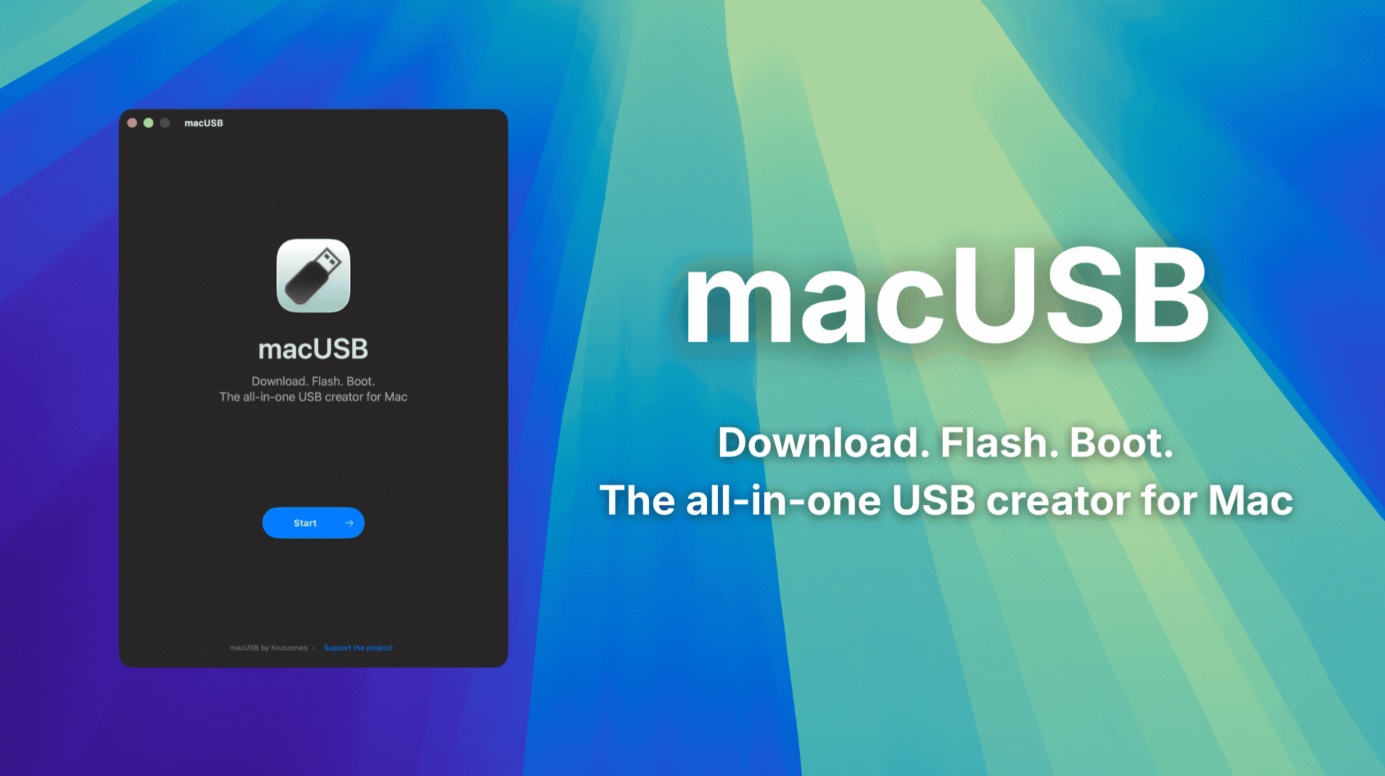 macUSB – Créer une clé USB macOS sans toucher au Terminal
