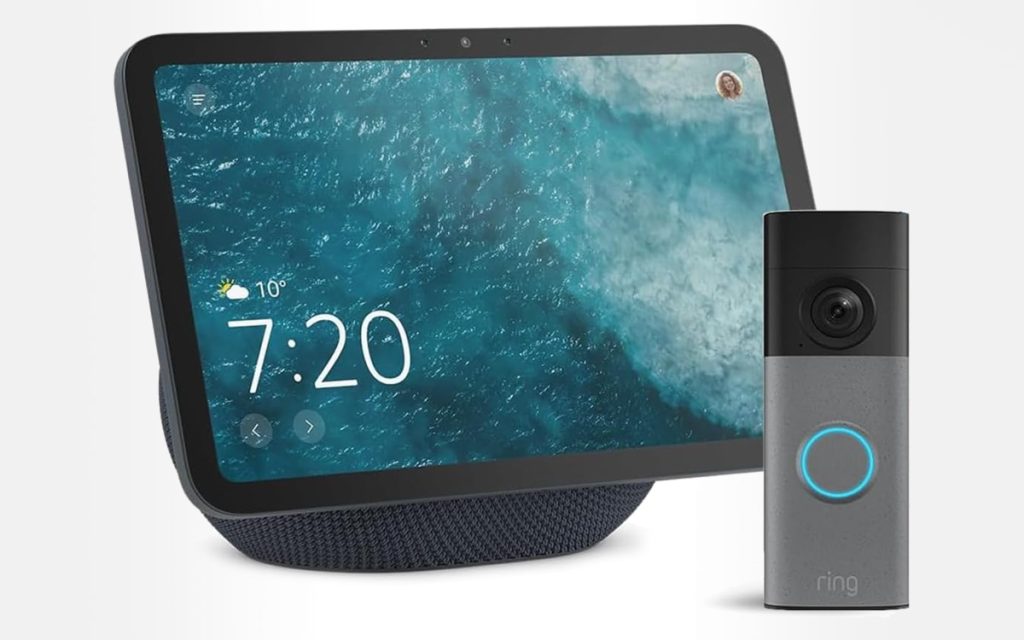 Ce pack écran connecté Echo Show 8 + sonnette vidéo sans fil Ring passe à petit prix sur Amazon !