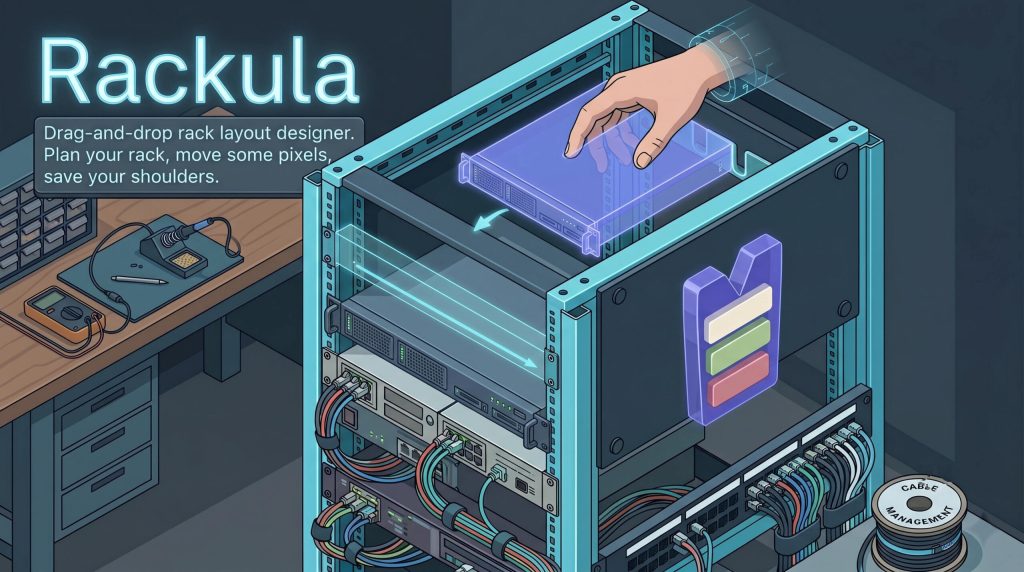 Rackula – Le designer de rack serveur open source pour homelab