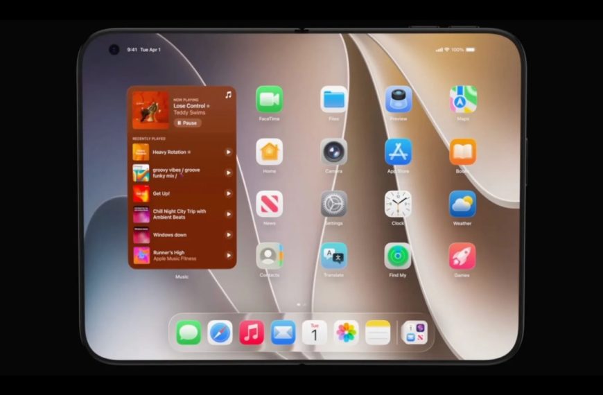 Ces rendus de l’iPhone pliable montrent qu’Apple aurait pris quelques notes chez Samsung