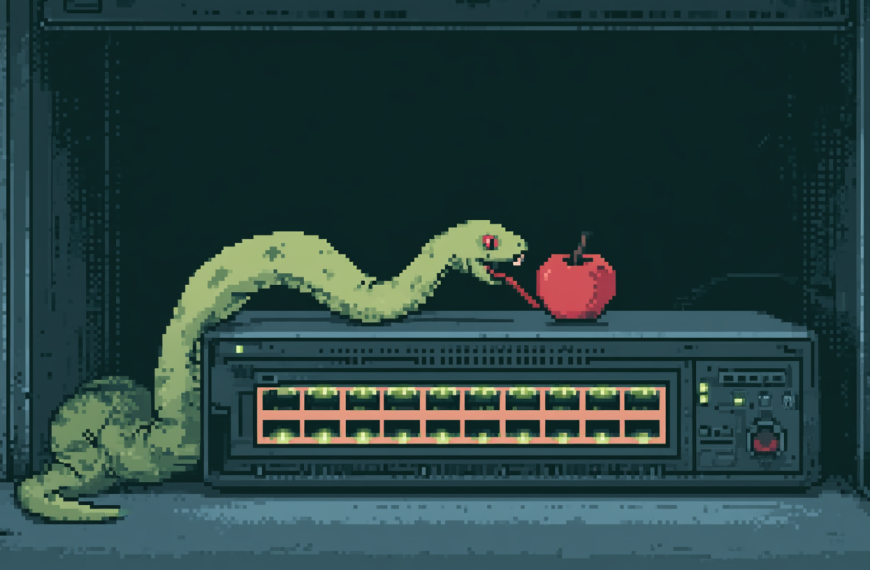 Snake sur un switch Ubiquiti – Parfaitement inutile, donc génial