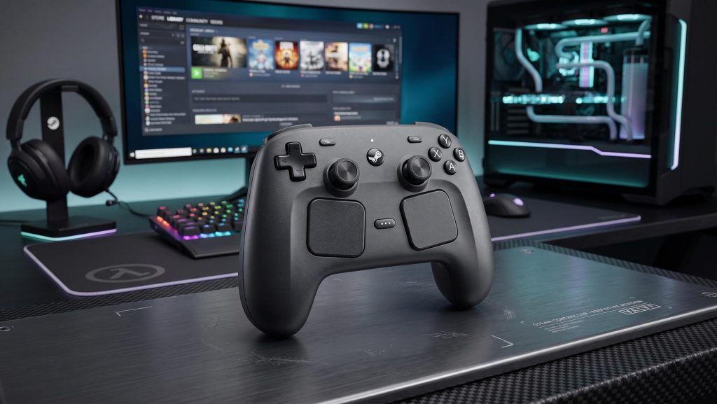 Steam Controller – elle rampe toute seule vers son chargeur