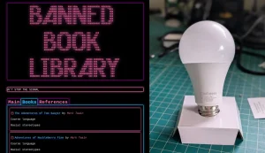Une ampoule connectée transformée en bibliothèque clandestine de livres interdits