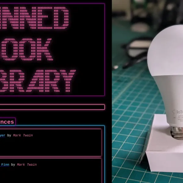 Une ampoule connectée transformée en bibliothèque clandestine de livres interdits