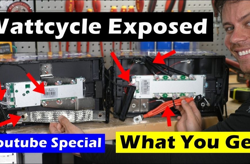 Wattcycle dégrade ses batteries en douce une fois les tests YouTube passés