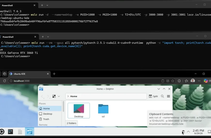 WSL Containers – des conteneurs Linux sans Docker Desktop