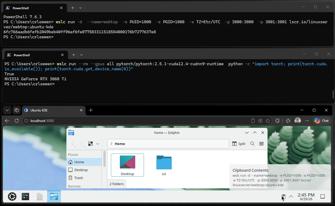 WSL Containers – des conteneurs Linux sans Docker Desktop