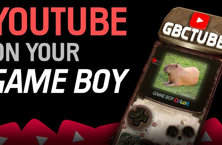 GBCYouTube – YouTube en direct sur une Game Boy Color
