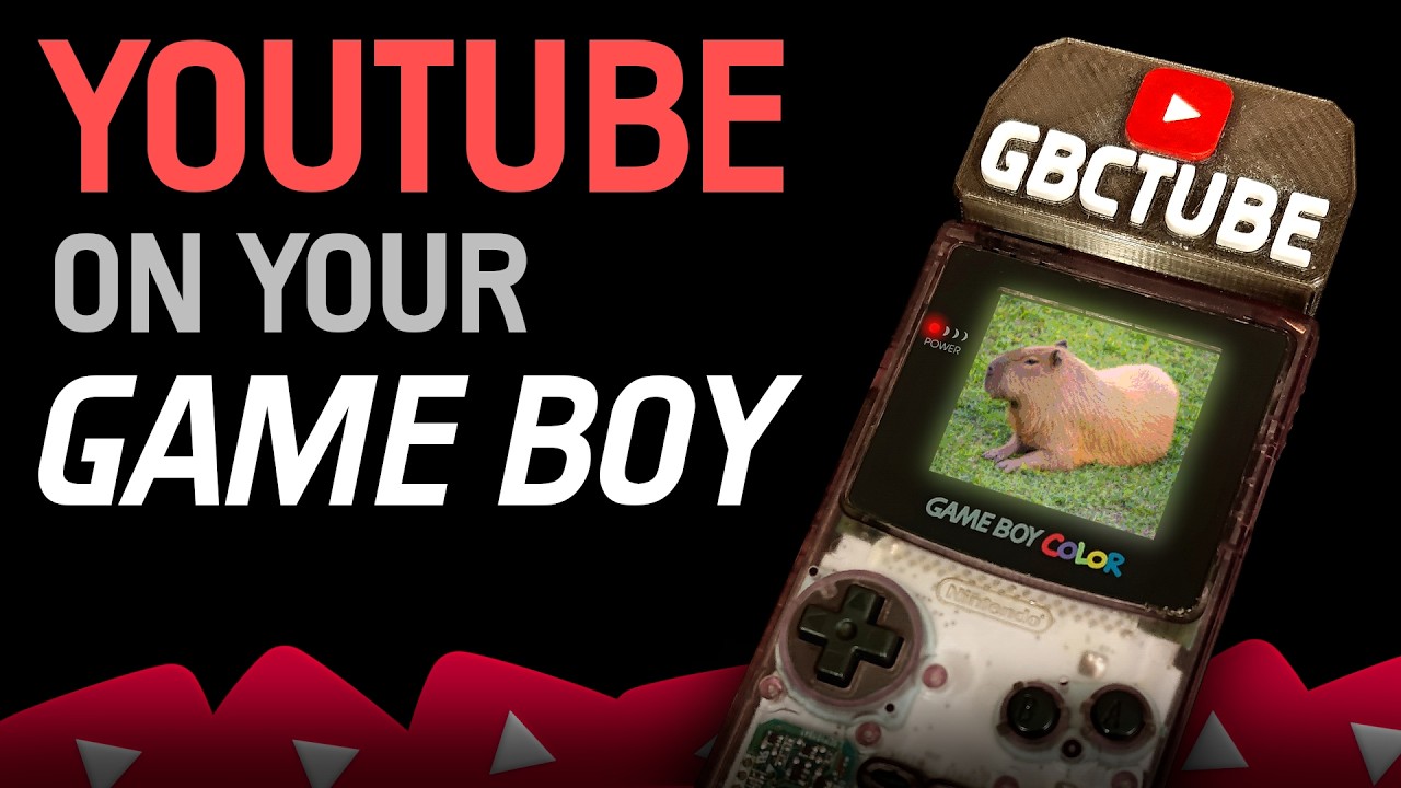 GBCYouTube – YouTube en direct sur une Game Boy Color