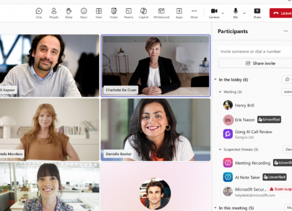 Microsoft empêche les bots indésirables d'accéder aux réunions Teams