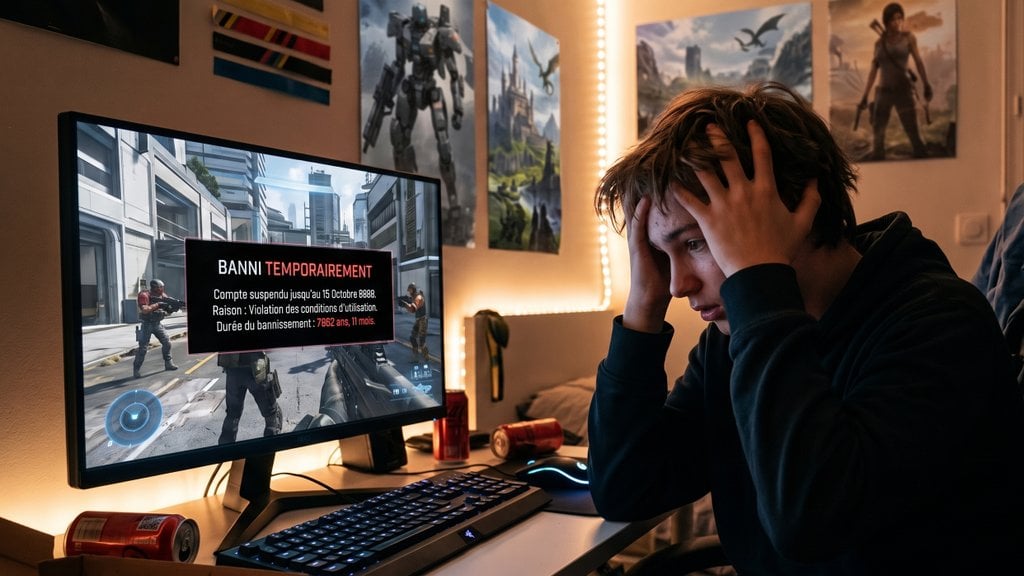 7992 ans : c'est la durée de bannissement que cet ado de 17 ans s'est vu infliger sur un jeu vidéo
