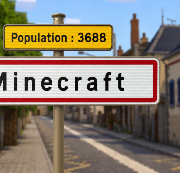 Une petite ville française de 3688 habitants reproduite à l'identique dans Minecraft : mairie, école…