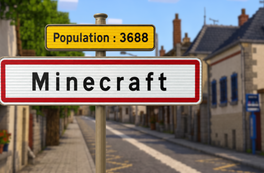 Une petite ville française de 3688 habitants reproduite à l'identique dans Minecraft : mairie, école…