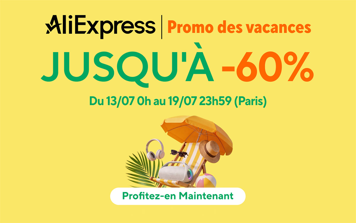 AliExpress brade de nombreux produits pour les vacances : voici les meilleures offres à saisir