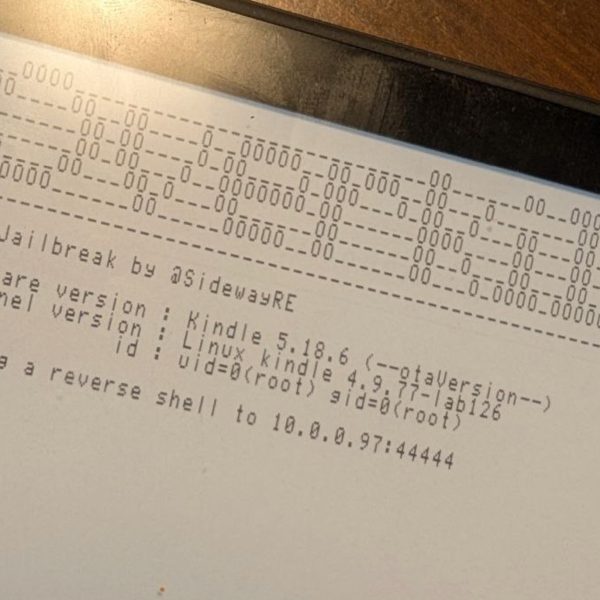Un Kindle rooté à cause d'une faute de frappe d'Amazon