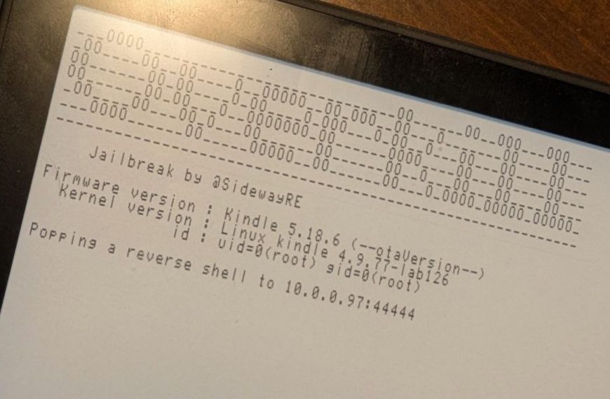Un Kindle rooté à cause d'une faute de frappe d'Amazon