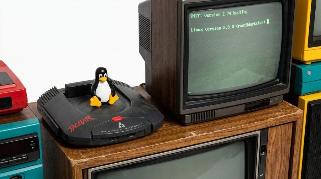 Cette Atari Jaguar de 1993 boote sous Linux avec 2 Mo de RAM