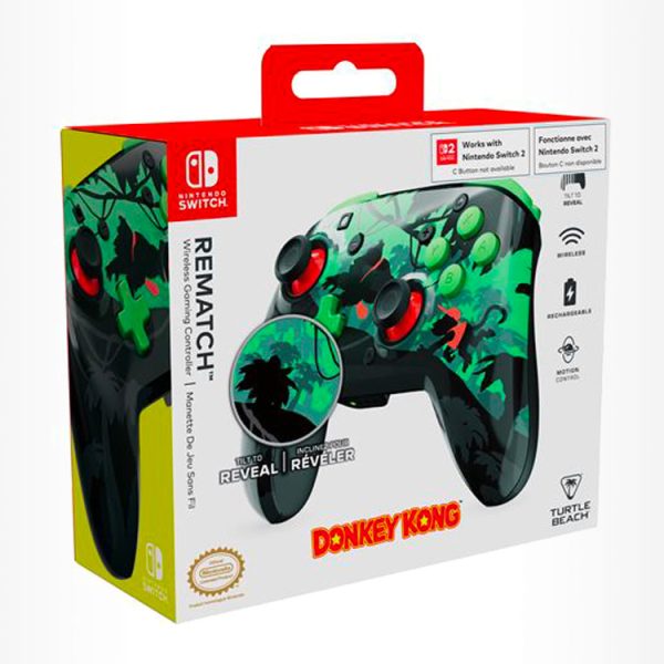 Manette sans fil Nintendo Switch : le modèle officiel Turtle Beach Rematch Donkey Kong est soldé à moins de 27 €, vite !